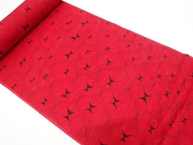 JAPANESE KIMONO / ANTIQUE BOLT FOR HAORI / ABSTRACT BUTTERFLY